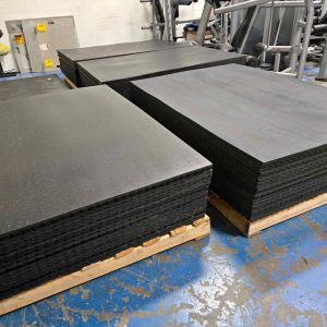 Heavy Duty Fitness Rubber Mats 6x4ft (3/4" Thick)
