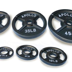 Apollo Athletics Cast Iron Olympic Grip Plates